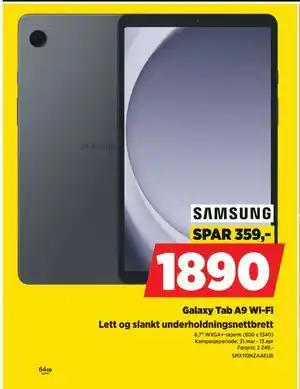 POWER Galaxy Tab A9 Wi-Fi tilbud