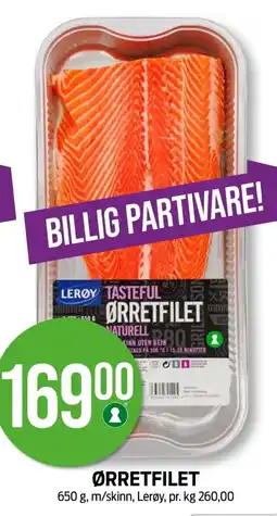 Kiwi LERØY Ørretfilet tilbud