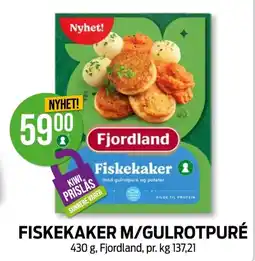 Kiwi FJORDLAND Fiskekaker m/gulrotpuré tilbud