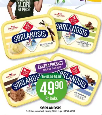 Kiwi HENNIG OLSEN Sørlandsis tilbud
