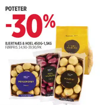 Jacobs BJERTNÆS & HOEL Poteter tilbud