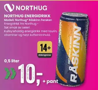 Sport Outlet NORTHUG energidrikk tilbud