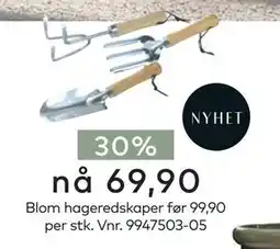 Skeidar Blom hageredskaper tilbud