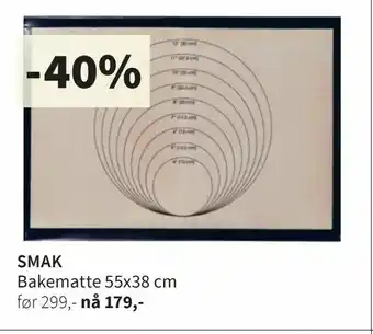 Tilbords Smak Bakematte tilbud