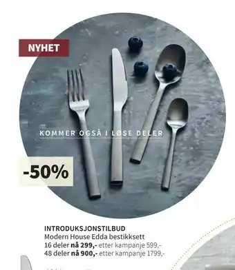 Tilbords Modern House Edda bestikksett tilbud