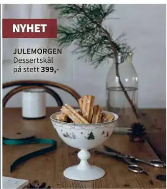 Tilbords Julemorgen Dessertskål på stett tilbud
