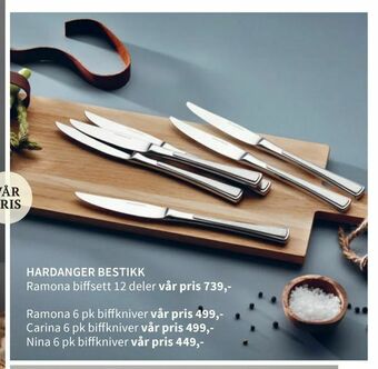 Tilbords Hardanger bestikk tilbud