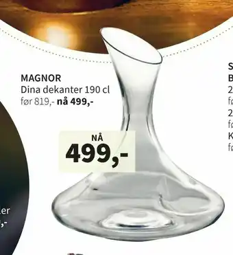 Tilbords Magnor Dina dekanter 190 cl tilbud