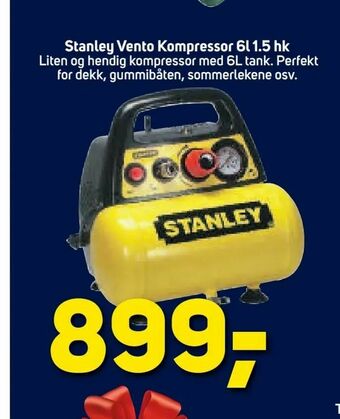 Megaflis Stanley Vento Kompressor 1,5 hk tilbud