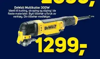 Megaflis DeWalt Multikutter 300w tilbud