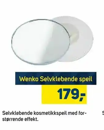Megaflis Wenko Selvklebende speil tilbud