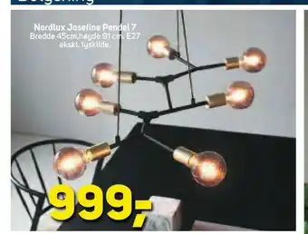 Megaflis Nordlux Josefine Pendel 7 tilbud