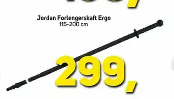 Megaflis Jordan Forlengerskaft Ergo tilbud