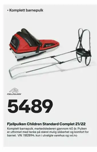 XXL Sport Fjellpulken Children Standard Complet 21/22 tilbud