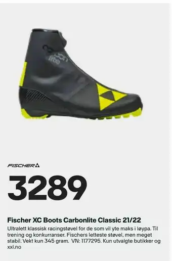 XXL Sport Fischer XC Boots Carbonlite Classic 21/22 tilbud