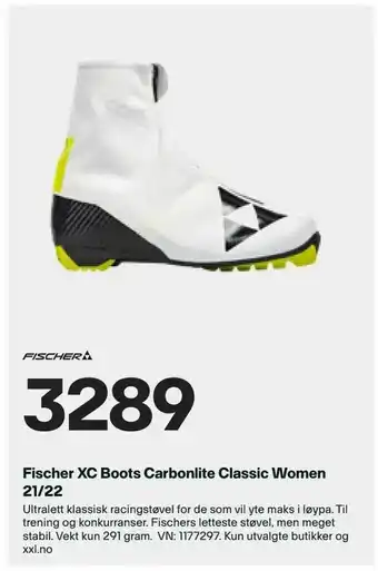 XXL Sport Fischer XC Boots Carbonlite Classic Women 21/22 tilbud