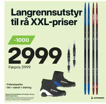 XXL Sport Atomic XC Pck C2 Skintec, Pro Classic, Access 20/21, Dame/Herre tilbud