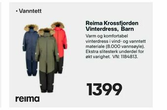 XXL Sport Reima Krossfjorden Vinterdress, Barn tilbud