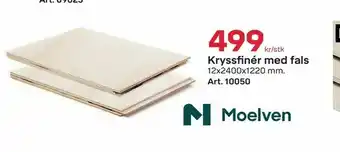 Byggmax Kryssfinér med fals tilbud