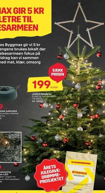 Byggmax Juletre Edelgran tilbud