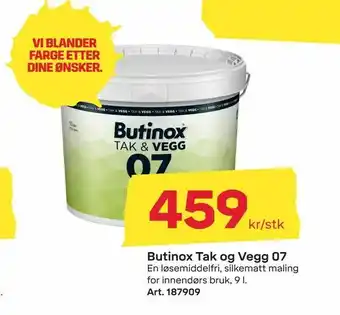 Byggmax Butinox Tak og Vegg 07 tilbud