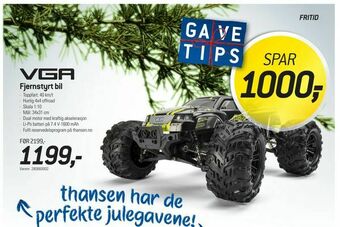 Thansen Fjernstyrt bil tilbud
