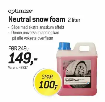 Thansen Neutral snow foam 2 liter tilbud