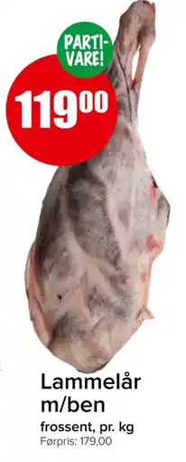 Spar Lammelår m/ben tilbud