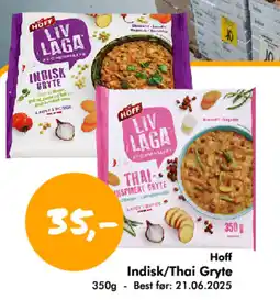 Havaristen HOFF Indisk/thai gryte tilbud