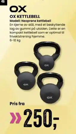 Sport Outlet OX KETTLEBELL tilbud
