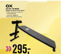 Sport Outlet OX SIT-UP BENK tilbud