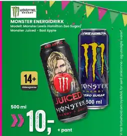 Sport Outlet MONSTER ENERGIDRIKK tilbud