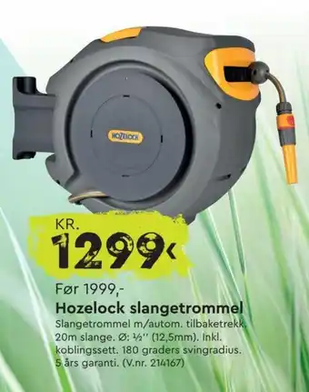 Mekk Hozelock slangetrommel tilbud