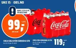 Coop Obs COCA-COLA ORIGINAL 8 STK tilbud