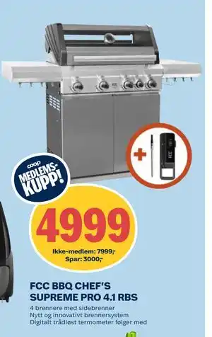 Coop Obs FCC BBQ CHEF’S SUPREME PRO 4.1 RBS tilbud