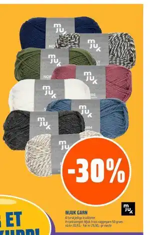 Coop Obs MJUK GARN tilbud