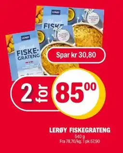 Coop Extra LERØY FISKEGRATENG tilbud