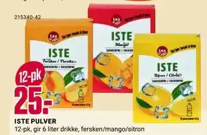Europris ISTE PULVER tilbud