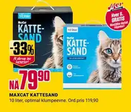 Europris MAXCAT KATTESAND tilbud