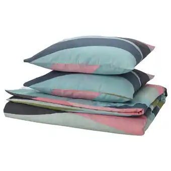 IKEA SvalstjÄrtar Sengesett, 2 putevar, flerfarget, 240x220/50x60 cm tilbud