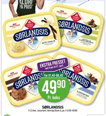 Kiwi HENNIG OLSEN Sørlandsis tilbud