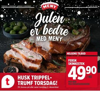 Meny Fersk skinkestek tilbud