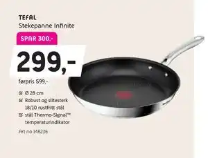 ELON TEFAL Stekepanne Infinite tilbud