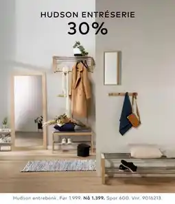 Skeidar Hudson entrebenk tilbud