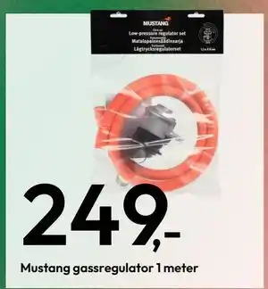 Gigaboks Mustang gassregulator 1 meter tilbud