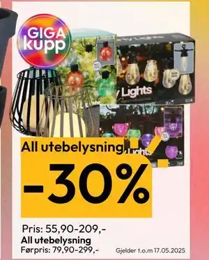 Gigaboks All utebelysning tilbud