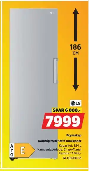 POWER Fryseskap tilbud
