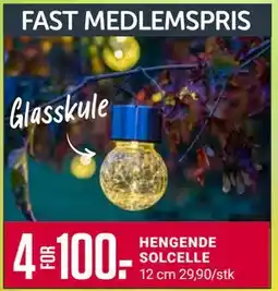 Europris HENGENDE SOLCELLE tilbud