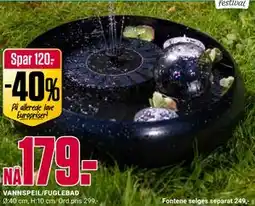 Europris VANNSPEIL/FUGLEBAD tilbud