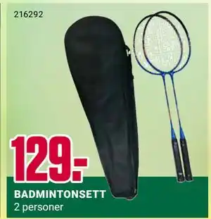Europris BADMINTONSETT tilbud